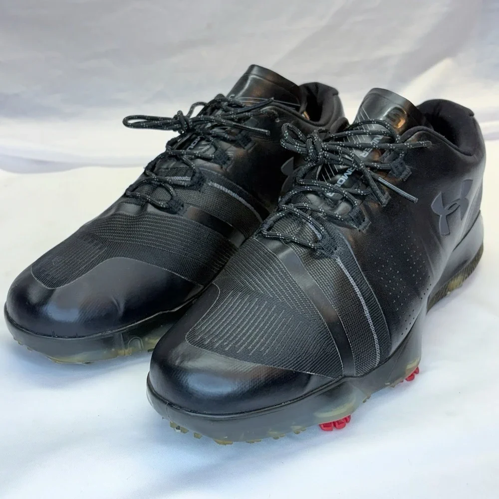 Under Armour UA Spieth One Golf Shoes Mens Sz 11.5 Black‎ 3021204